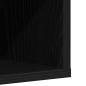 Preview: Schuhschrank Schwarz Eichen-Optik 54x34x183 cm Holzwerkstoff