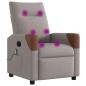 Preview: Massagesessel Taupe Stoff