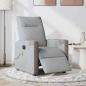 Preview: Massagesessel Elektrisch Hellgrau Stoff