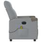 Preview: Massagesessel Elektrisch Hellgrau Stoff