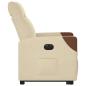 Preview: Relaxsessel mit Aufstehhilfe Elektrisch Creme Stoff