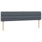 Preview: Boxspringbett mit Matratze Dunkelgrau 180x220 cm Samt
