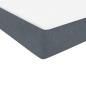 Preview: Boxspringbett mit Matratze Dunkelgrau 180x220 cm Samt