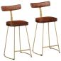 Preview: ARDEBO.de - Barhocker 2 Stk. 49x43x88 cm Mango Massivholz