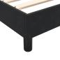 Preview: Boxspringbett mit Matratze Schwarz 160x210 cm Samt
