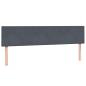 Preview: Boxspringbett mit Matratzen Dunkelgrau 180x220 cm Samt