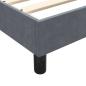 Preview: Boxspringbett mit Matratzen Dunkelgrau 180x220 cm Samt