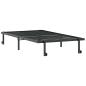 Preview: Bettgestell ohne Matratze Klappbar Schwarz 100x190 cm Stahl