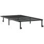 Preview: Bettgestell ohne Matratze Klappbar Schwarz 100x190 cm Stahl