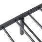 Preview: Bettgestell ohne Matratze Klappbar Schwarz 100x190 cm Stahl