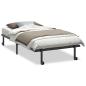 Preview: Bettgestell ohne Matratze Klappbar Schwarz 107x203 cm Stahl