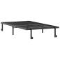 Preview: Bettgestell ohne Matratze Klappbar Schwarz 107x203 cm Stahl