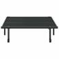 Preview: Bettgestell ohne Matratze Klappbar Schwarz 107x203 cm Stahl