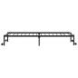 Preview: Bettgestell ohne Matratze Klappbar Schwarz 107x203 cm Stahl