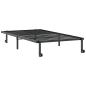 Preview: Bettgestell ohne Matratze Klappbar Schwarz 107x203 cm Stahl