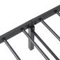 Preview: Bettgestell ohne Matratze Klappbar Schwarz 107x203 cm Stahl