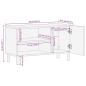 Preview: TV-Schrank Braun 80x31,5x46 cm Massivholz Mango