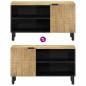 Preview: TV-Schrank Braun 80x31,5x46 cm Massivholz Mango