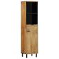 Preview: ARDEBO.de - Badschrank Braun 38x33x160 cm Massivholz Mango