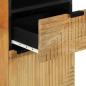 Preview: Badschrank Braun 38x33x160 cm Massivholz Mango
