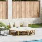 Preview: ARDEBO.de - Outdoor-Loungebett ohne Dach Poly Rattan