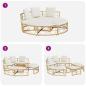 Preview: Outdoor-Loungebett ohne Dach Poly Rattan