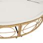 Preview: Outdoor-Loungebett mit Dach und Kissen Poly Rattan