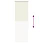 Preview: Verdunkelungsrollo Cremeweiß 50x175cm Stoffbreite 45,7 cm