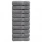 Preview: ARDEBO.de - Premium-Handtücher SOLUND 10 Stk. Grau 50x100 cm 600 g/m²