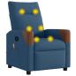 Preview: Massagesessel Blau Stoff