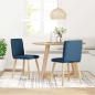 Preview: Esszimmerstühle 2 Stk. Blau Stoff