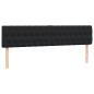 Preview: ARDEBO.de - Boxspringbett mit Matratze Schwarz 180x220 cm Samt