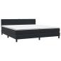 Preview: Boxspringbett mit Matratze Schwarz 180x220 cm Samt