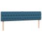 Preview: Boxspringbett mit Matratze Dunkelblau 180x220 cm Samt
