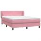 Preview: Boxspringbett mit Matratze Rosa 140x210 cm Samt
