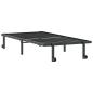 Preview: Bettgestell ohne Matratze Klappbar Schwarz 90x200 cm Stahl