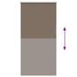 Preview: Verdunkelungsrollo Kaffeebraun 70x175cm Stoffbreite 65,7 cm
