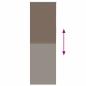 Preview: Verdunkelungsrollo Kaffeebraun 80x230 cm Stoffbreite 75,7 cm