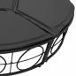 Preview: Outdoor-Loungebett mit Dach und Kissen Schwarz Poly Rattan