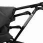 Preview: Outdoor-Loungebett mit Dach und Kissen Schwarz Poly Rattan
