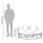 Preview: Outdoor-Loungebett ohne Dach Schwarz Poly Rattan
