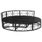 Preview: Outdoor-Loungebett ohne Dach Schwarz Poly Rattan