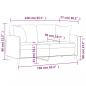 Preview: 2-Sitzer-Sofa mit Zierkissen Creme 140 cm Stoff