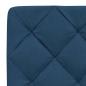 Preview: Bett mit Matratze Blau 180x200 cm Stoff