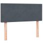 Preview: Boxspringbett mit Matratze Dunkelgrau 120x210 cm Samt