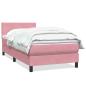 Preview: Boxspringbett mit Matratze Rosa 80x220 cm Samt