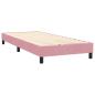 Preview: Boxspringbett mit Matratze Rosa 80x220 cm Samt