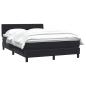 Preview: Boxspringbett mit Matratze Schwarz 140x210 cm Samt