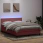 Preview: ARDEBO.de - Boxspringbett mit Matratze Rosa 160x210 cm Samt