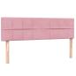 Preview: Boxspringbett mit Matratze Rosa 160x210 cm Samt